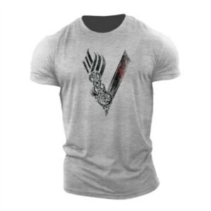 Men's Simple Printing Casual Sports Short Sleeve