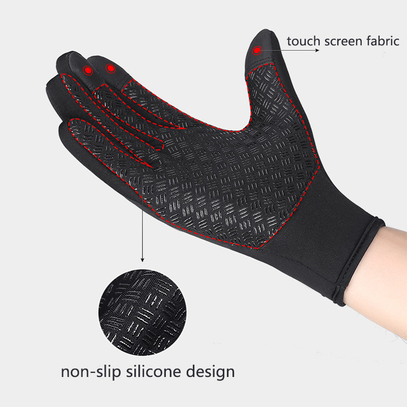 Winter Gloves Touch Screen Riding Motorcycle Sliding Waterproof Sports Gloves With Fleece - Image 10