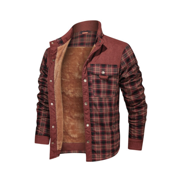 Men's Wool Thick Coat Jacket - Image 4