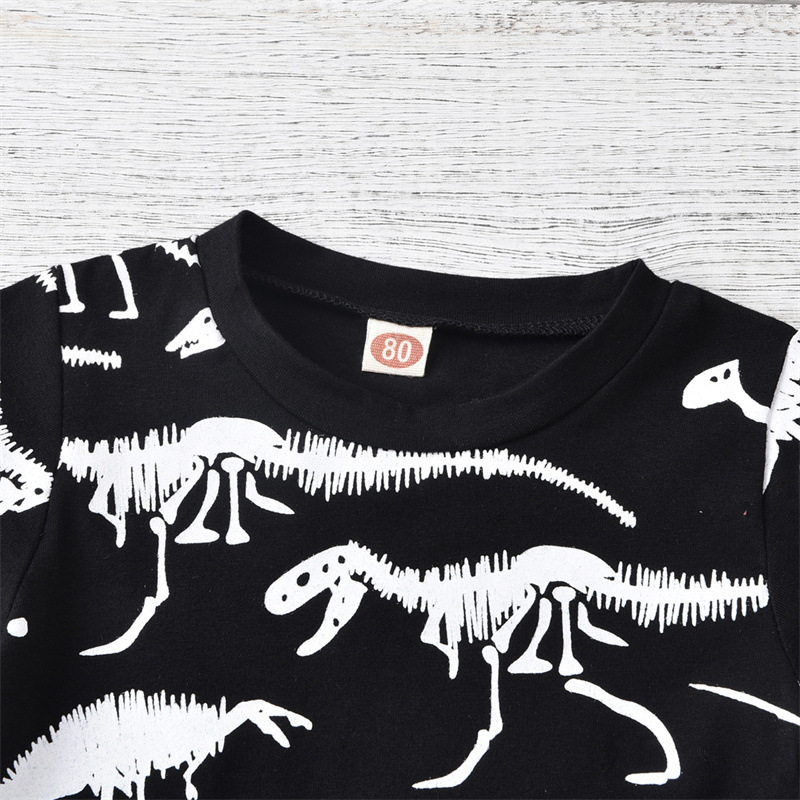 Summer Short-sleeved Dinosaur Children's Clothing - Image 7