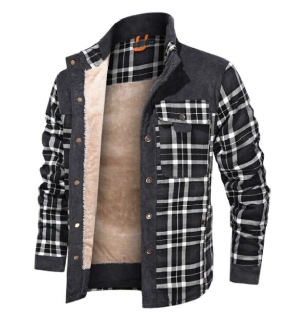 Men's Wool Thick Coat Jacket - Image 7