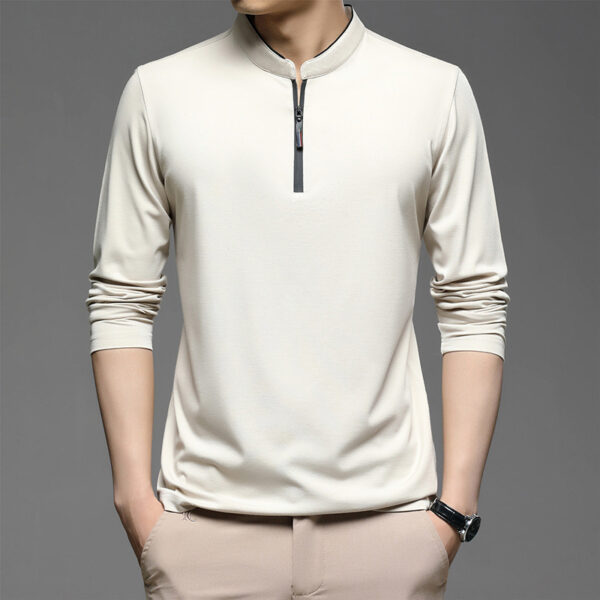 Half High Collar Cotton Men Autumn Clothes - Image 4