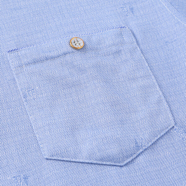 Dad Wears A Long-sleeved T-shirt With Thin Spring And Autumn Lapels - Image 5