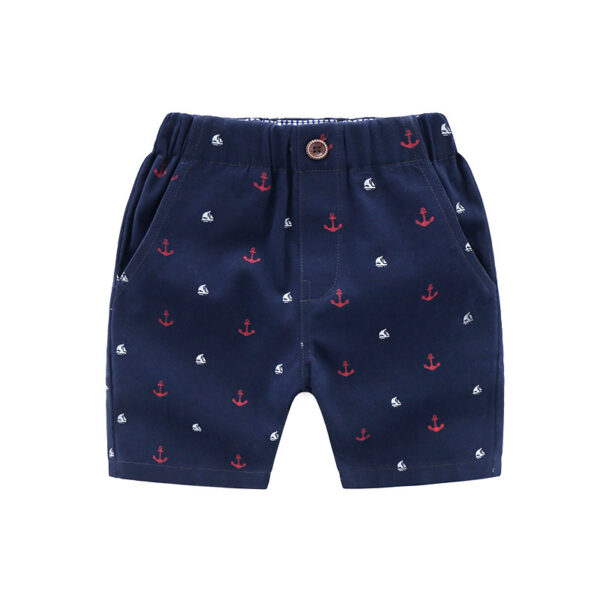 Casual Baby Print Fashion Thin Pants Children Beach Shorts - Image 5