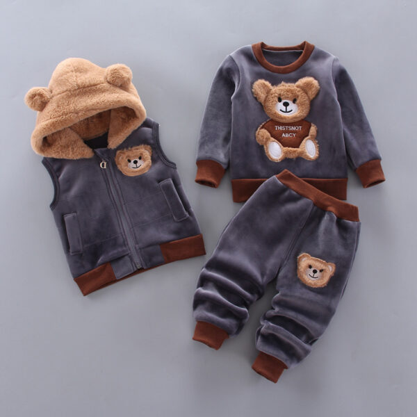 Children's thick three-piece suit - Image 7