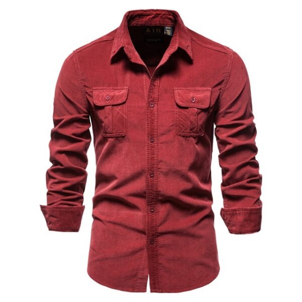 Shirts For Men Wear Shirt College Tops Longsleeve Blue - Image 3