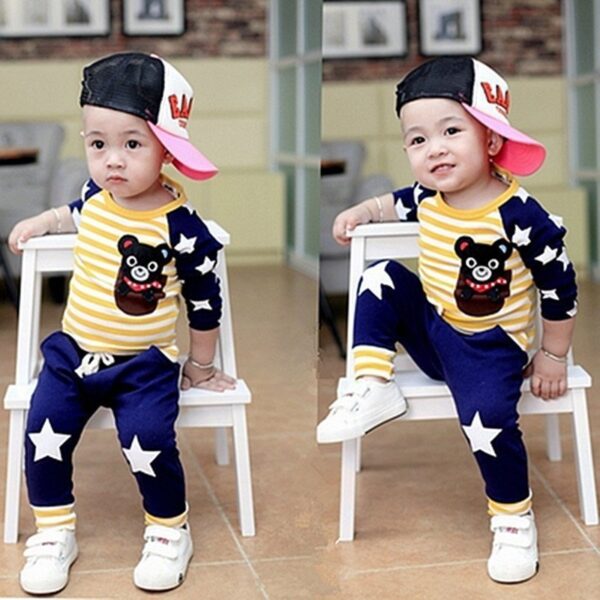 New Baby Boy Spring Suit Boys Spring Clothes Children's Clothes 1-2-3 Years Old Girls Spring Clothes - Image 3