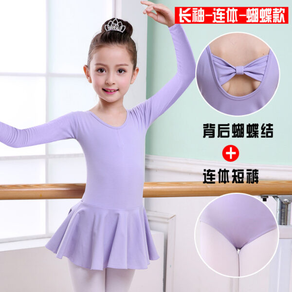 Children's Dance Clothes, Girls' Practice Clothes, Girls Short-sleeved Tutu - Image 8