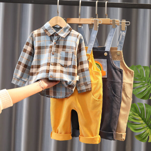 Boys Bib Two-piece Children's Clothing - Image 2