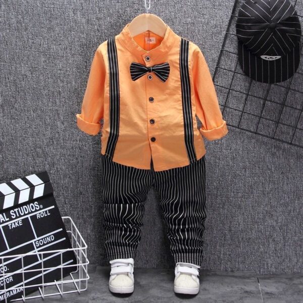 Boys Bib Two-piece Children's Clothing - Image 6