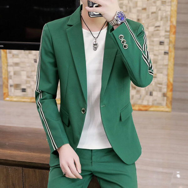 Men's Suits, Slim Korean Style Small Suits - Image 3