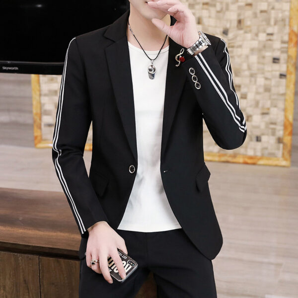 Men's Suits, Slim Korean Style Small Suits - Image 4