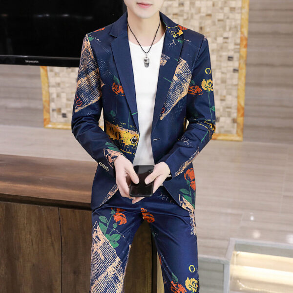 Men's Suits, Slim Korean Style Small Suits - Image 2