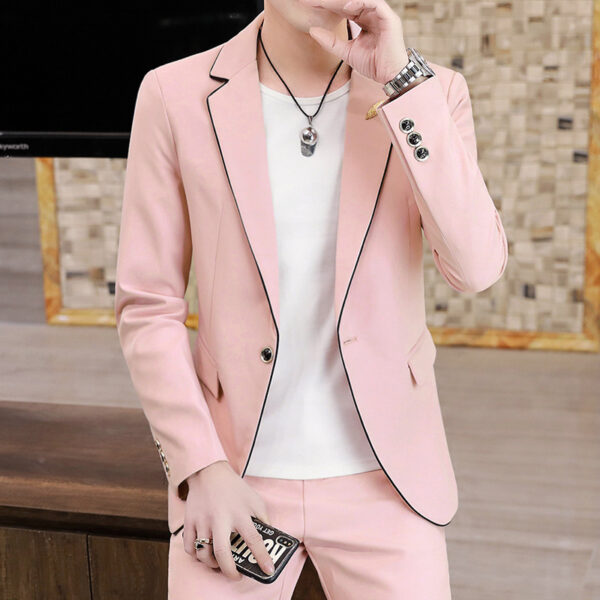 Men's Suits, Slim Korean Style Small Suits - Image 7