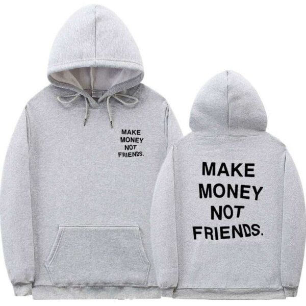 Letter printed Hoodie men's and women's fleece hoodies - Image 6