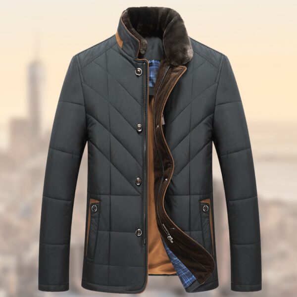 Middle-aged And Elderly Padded Jacket Father Winter Clothes - Image 6
