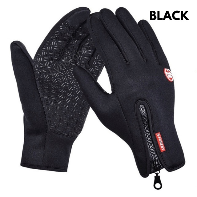 Winter Gloves Touch Screen Riding Motorcycle Sliding Waterproof Sports Gloves With Fleece - Image 9