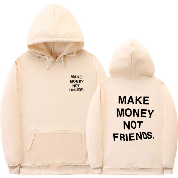 Letter printed Hoodie men's and women's fleece hoodies - Image 2