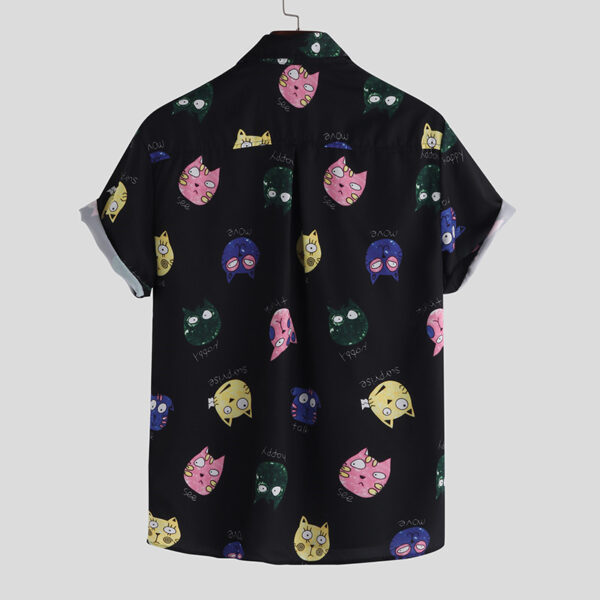 Slim Tops men shirts Printed - Image 4