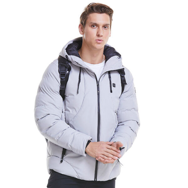 New Men Women Cotton Coat USB Smart Electric Heated Jackets Winter Thicken Down Hooded Outdoor Hiking Ski Clothing 7XL - Image 9