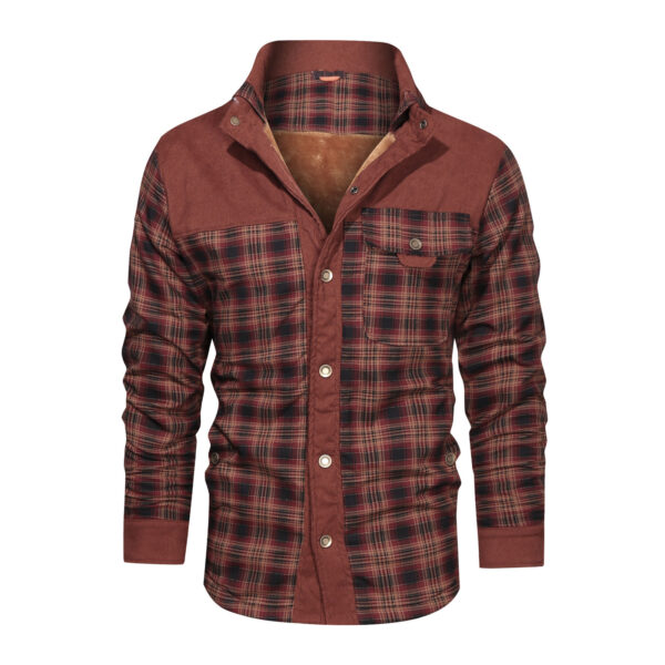 Men's Wool Thick Coat Jacket - Image 5