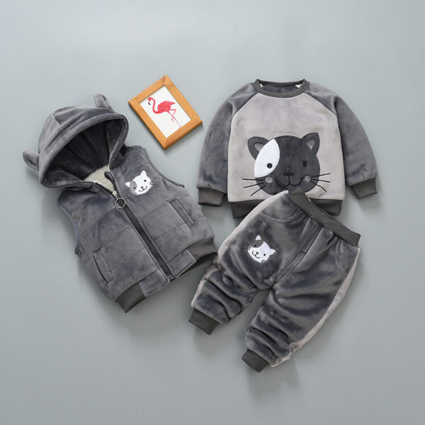 Children's thick three-piece suit - Image 6