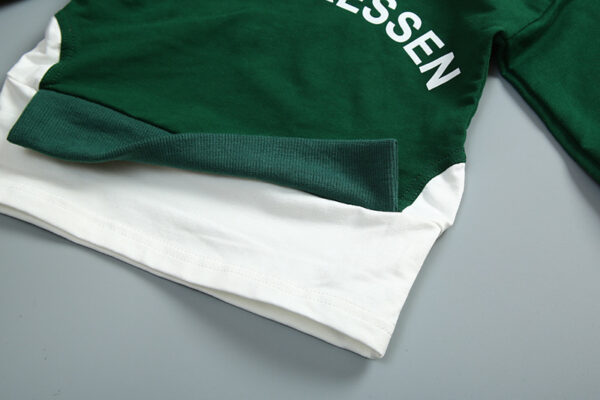 Boys' suit letter print hood - Image 8