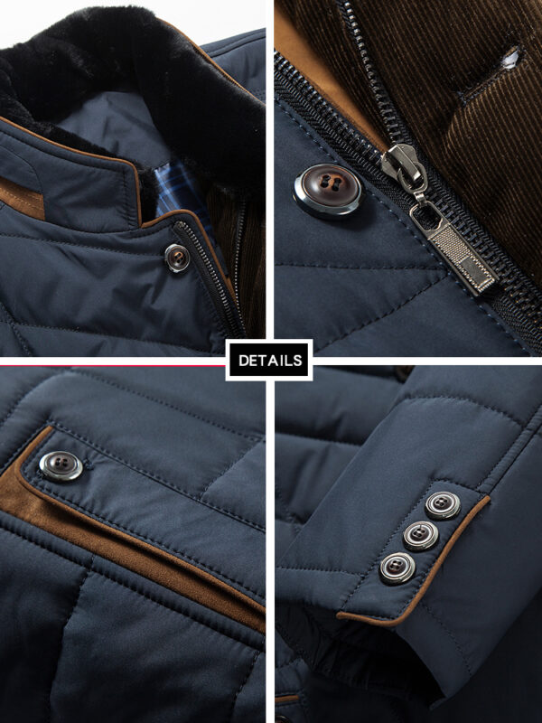 Middle-aged And Elderly Padded Jacket Father Winter Clothes - Image 4