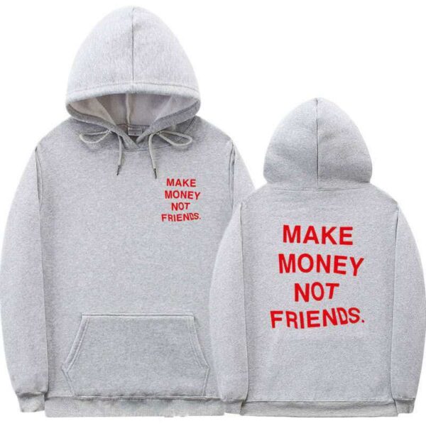 Letter printed Hoodie men's and women's fleece hoodies - Image 8