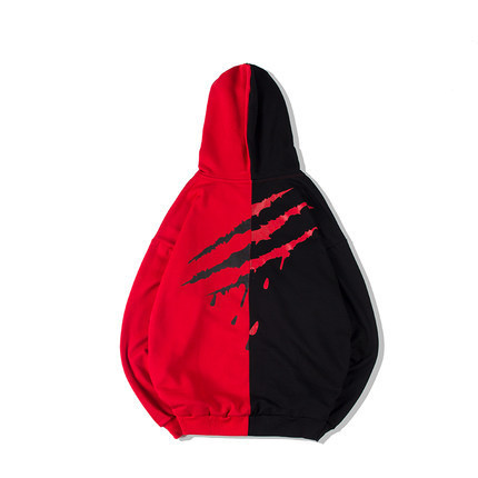 Women Patchwork Casual Hoodies Fall Winter Letter Printing Loose Pullover Men High Street Fashion Hooded Sweatshirts - Image 2