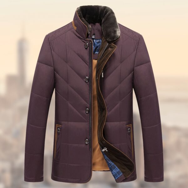 Middle-aged And Elderly Padded Jacket Father Winter Clothes - Image 7