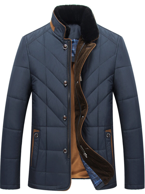 Middle-aged And Elderly Padded Jacket Father Winter Clothes - Image 5