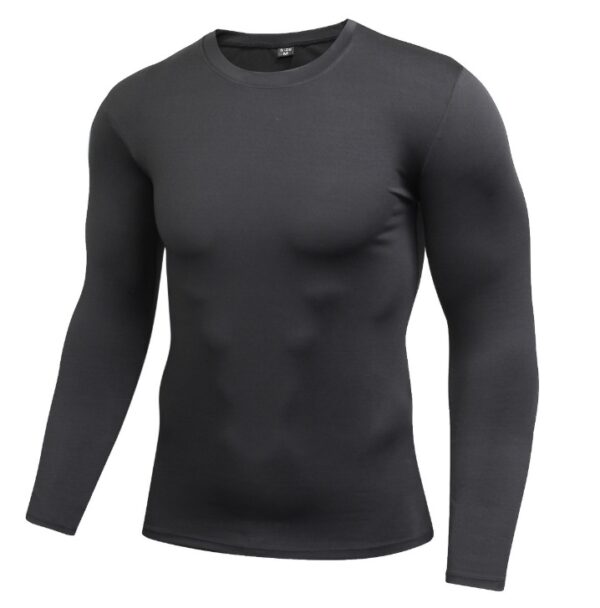 Men's Blank Long Sleeve Compression Top - Image 4