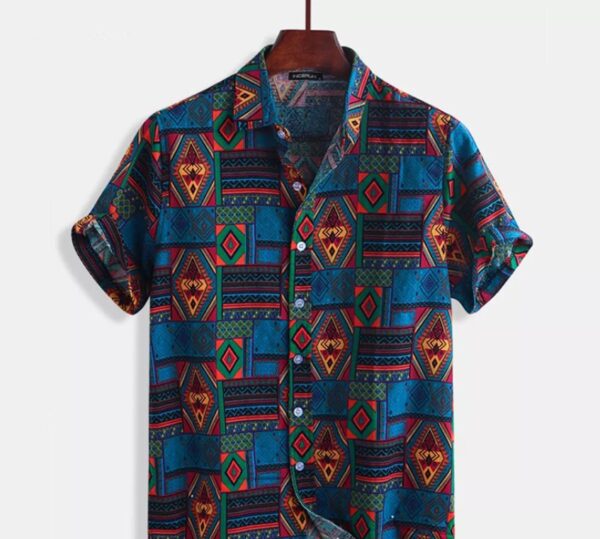 Beach shirt printed shirt men - Image 3