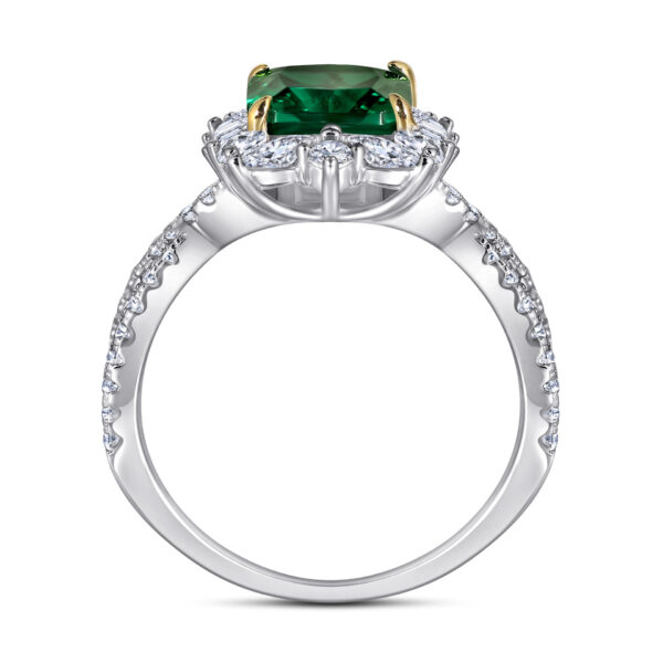 Grandmother Princess-shaped European And American Fashion Engagement Ring - Image 3