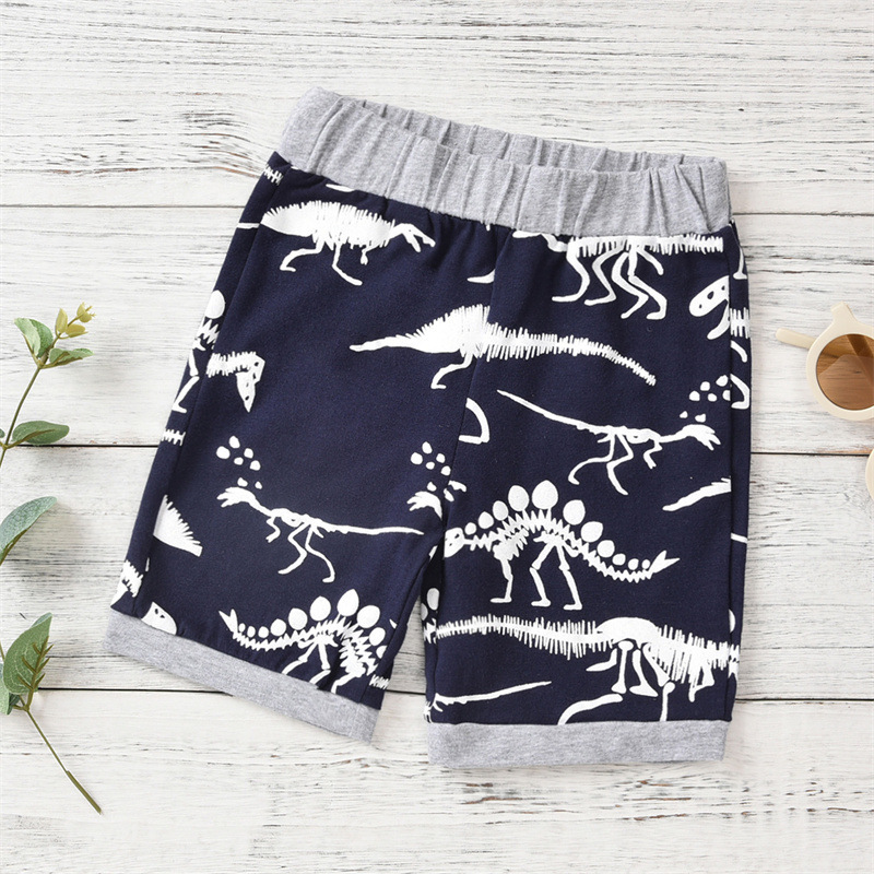 Summer Short-sleeved Dinosaur Children's Clothing - Image 4