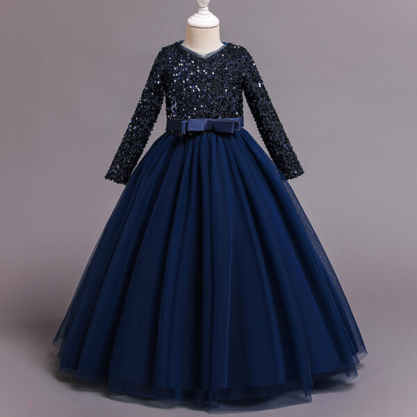 Girls Fashion Cotton Sequin Dress Kids - Image 5