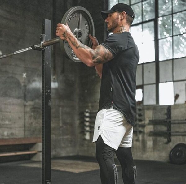 New Gym Wear Plain Shirts Custom Mens Fitness Sports Clothing - Image 2