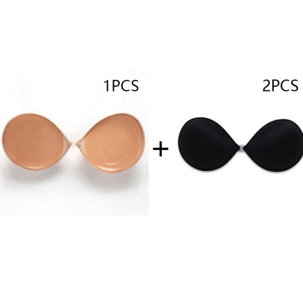 Breathable Seamless Push Up Strapless Invisible One Piece Silicone Bra - Image 4