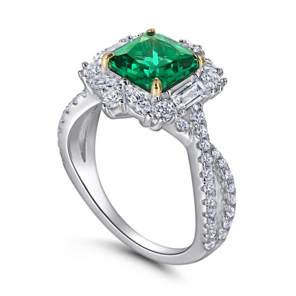 Grandmother Princess-shaped European And American Fashion Engagement Ring - Image 4