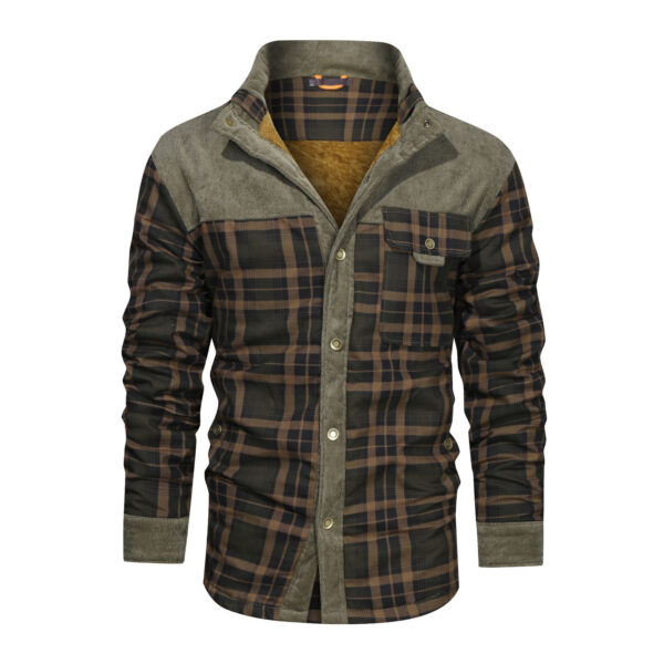 Men's Wool Thick Coat Jacket - Image 3