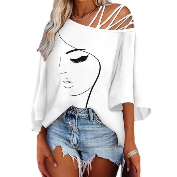 Fashion Stitching Loose Casual Tops For Women - Image 2