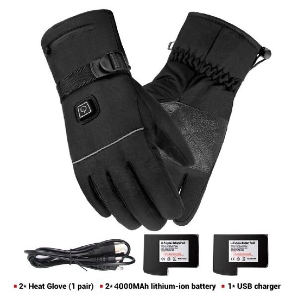 Winter Electric Heated Gloves Motorcycle Touch Screen Gloves - Image 2
