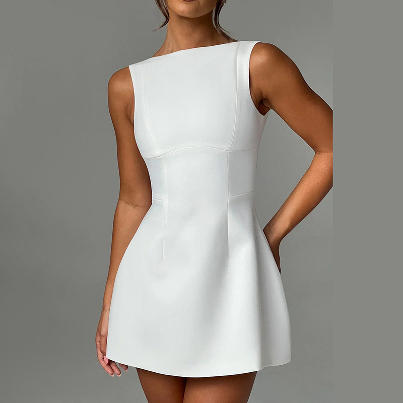 Sexy Slim-fitting Backless Dress Summer Sleeveless Short Dresses - Image 7