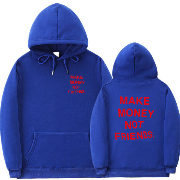 Letter printed Hoodie men's and women's fleece hoodies - Image 10