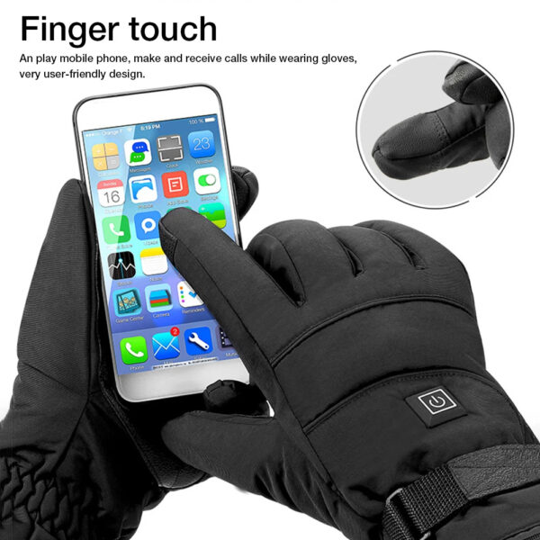 Winter Electric Heated Gloves Motorcycle Touch Screen Gloves - Image 4