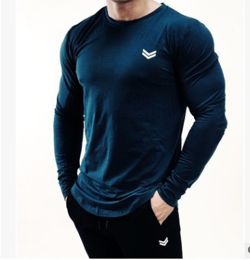 Loose And Quick Drying Sports Men's Long Sleeved Shirt - Image 5
