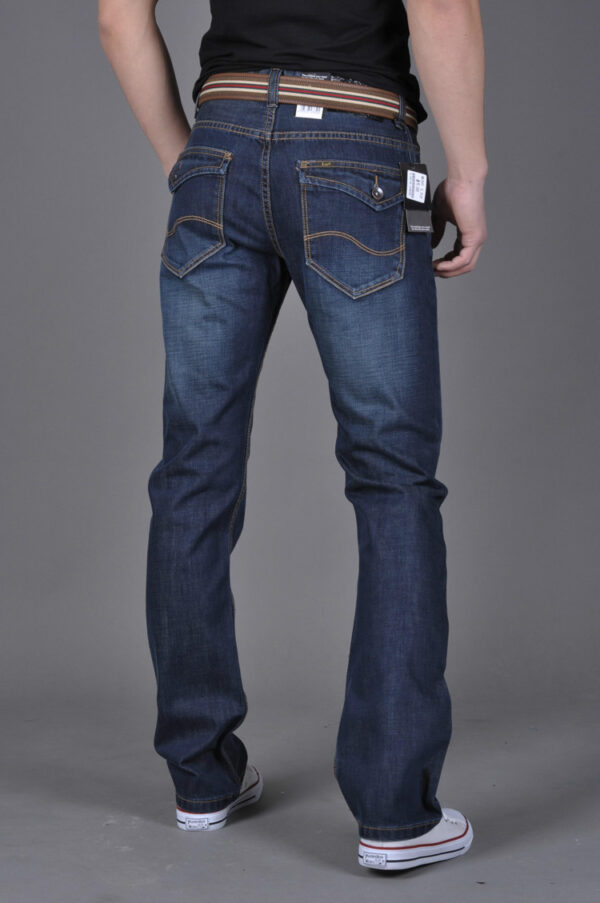 Men's Denim Long Pants Trendy Men's Denim Straight-Leg Pants - Image 5