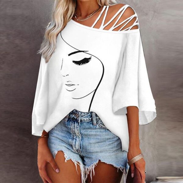 Fashion Stitching Loose Casual Tops For Women - Image 4