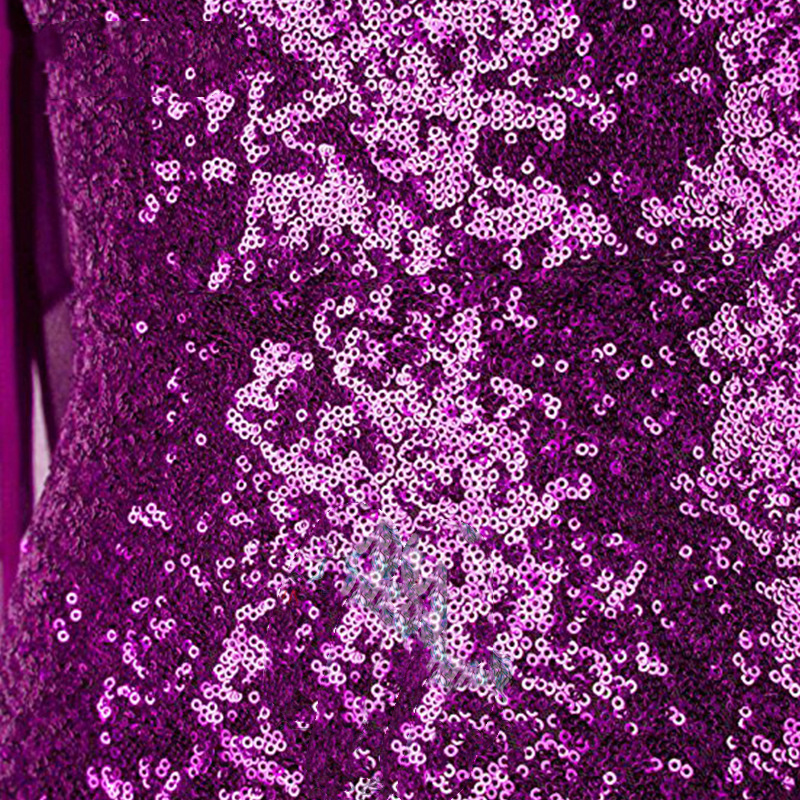 One Shoulder Fishtail Sequin Slim Fit Evening Dress - Image 4